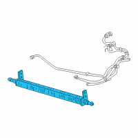 OEM 1999 Ford Taurus Power Steering Cooler Diagram - F6DZ-3D746-A