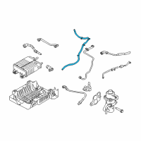 OEM 2012 Ford Escape Hose Diagram - 9L8Z-9G297-A