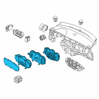 OEM 2015 Kia Rio Cluster Assembly-Instrument Diagram - 940341W770