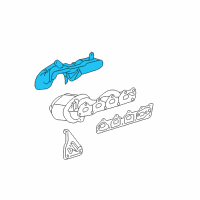 OEM 2008 Pontiac G6 Shield-Exhaust Manifold Heat Diagram - 12581365