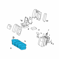 OEM 1998 Toyota Camry Seat Cushion Diagram - 71460-AA130-B1