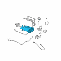 OEM 2003 Honda Civic Canister Assembly Diagram - 17011-S5T-A30