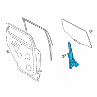 OEM 2016 Ford Escape Window Regulator Diagram - CJ5Z-7827001-C