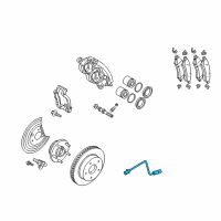 OEM 2009 Dodge Durango Hose-Brake Diagram - 52010491AD