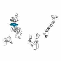 OEM 2007 Kia Spectra Air Cleaner Filter Diagram - 281132F250