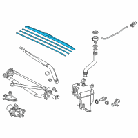 OEM 2015 Toyota Sienna Front Blade Diagram - 85212-0E050