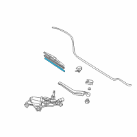 OEM 2021 Toyota Prius Wiper Blade Refill Diagram - 85214-47010