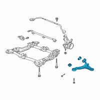 OEM 2004 Acura RSX Arm, Right Front (Lower) Diagram - 51350-S6M-A02