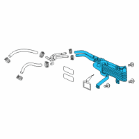 OEM 2017 Honda Ridgeline Cooler Assy. (ATf) (Toyo) Diagram - 25500-5J8-013