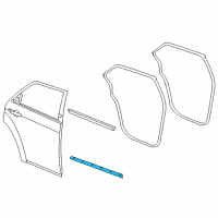 OEM Dodge Magnum WEATHERSTRIP-Rear Door SILL Secondary Diagram - 5065334AF