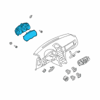 OEM Lincoln MKZ Cluster Assembly Diagram - AH6Z-10849-CC