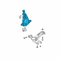 OEM 2019 Lexus UX250h KNUCKLE, Steering, R Diagram - 43211-10130