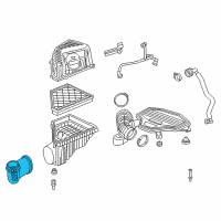 OEM 2020 GMC Acadia Intake Duct Diagram - 23100544