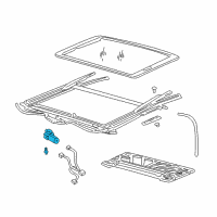 OEM Chevrolet Tahoe Motor Asm-Sun Roof Actuator Diagram - 15224754