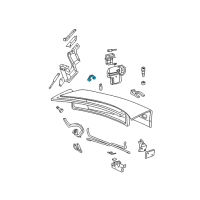 OEM Chevrolet Cavalier Trunk Lamp Diagram - 22657922