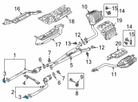 OEM 2021 Kia Sorento Gasket-Exhaust Pipe Diagram - 287512B650