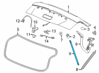 OEM Cadillac Support Strut Diagram - 84678457