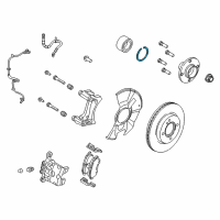 OEM 2015 Ford Fiesta Wheel Bearing Lock Ring Diagram - BE8Z-7059-A