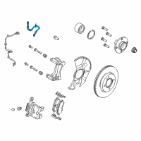 OEM Ford Fiesta Brake Hose Diagram - AE8Z-2078-B