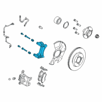 OEM 2017 Ford Fiesta Caliper Support Diagram - BE8Z-2B292-B