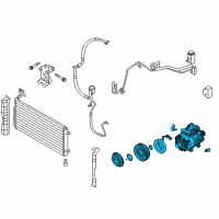 OEM 2009 Kia Rondo Compressor Kit Diagram - 977011D300AS