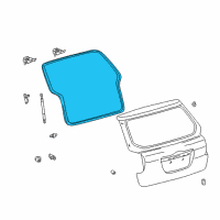 OEM Toyota Matrix Weatherstrip Diagram - 67881-02061