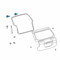 OEM 2003 Toyota Matrix Hinge Diagram - 68820-02010