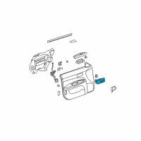 OEM Buick LaCrosse Handle Asm-Front Side Door Inside *Light Steel Gra Diagram - 15257307