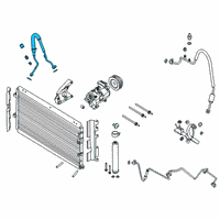 OEM Ford Mustang AC Hose Diagram - FR3Z-19D742-F