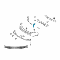 OEM 2014 Lincoln MKX Bumper Filler Diagram - 7T4Z-78280A03-AA