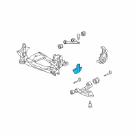 OEM 2008 Saturn Sky Suspension Crossmember Bracket Diagram - 10351477