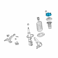 OEM 2014 Toyota Highlander Strut Mount Diagram - 48609-0E060