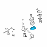 OEM 2018 Lexus RX350L Insulator, Front Coil Spring Diagram - 48158-0E100