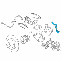 OEM 2017 Chevrolet Cruze Rear Speed Sensor Diagram - 42686718