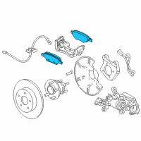 OEM 2016 Chevrolet Cruze Rear Pads Diagram - 42676498