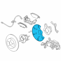 OEM 2019 Chevrolet Volt Splash Shield Diagram - 13362353