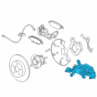 OEM Chevrolet Cruze Caliper Diagram - 13590521