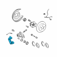 OEM Toyota Yaris Caliper Mount Diagram - 47821-12151