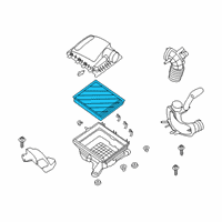 OEM 2022 Ford Ranger Air Filter Diagram - EB3Z-9601-B