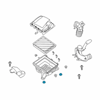 OEM 2021 Ford Ranger Air Cleaner Assembly Lower Insulator Diagram - EB3Z-9P686-B