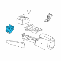 OEM 2003 Chrysler 300M CUPHOLDER-Console Diagram - RD49TL2AC