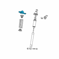 OEM 2018 Lexus RC F Seat, Rear Spring, Upper Diagram - 48481-24010