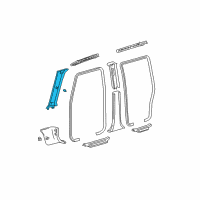 OEM 2005 Scion xB Windshield Pillar Trim Diagram - 62211-52110-B0