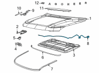 OEM 2022 Jeep Wagoneer CABLE-HOOD LATCH Diagram - 68426417AB