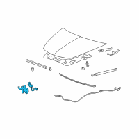 OEM 2010 Chevrolet Malibu Latch Diagram - 20772160