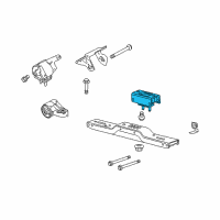 OEM 2009 Ford F-150 Transmission Mount Diagram - 9L3Z-6068-C