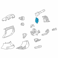 OEM 2009 Cadillac CTS Angle Sensor Diagram - 25853012