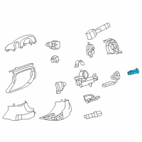 OEM 2009 Pontiac Torrent Ignition Cylinder Diagram - 20869121