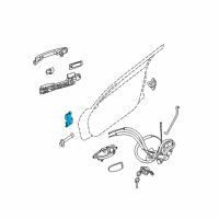 OEM 2015 Nissan Pathfinder Hinge-Rear Door Diagram - 80401-5AA0B