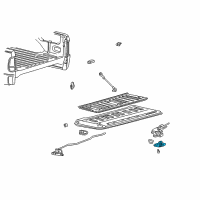 OEM 1998 Ford F-150 Handle Diagram - 1L3Z-9943400-BAA